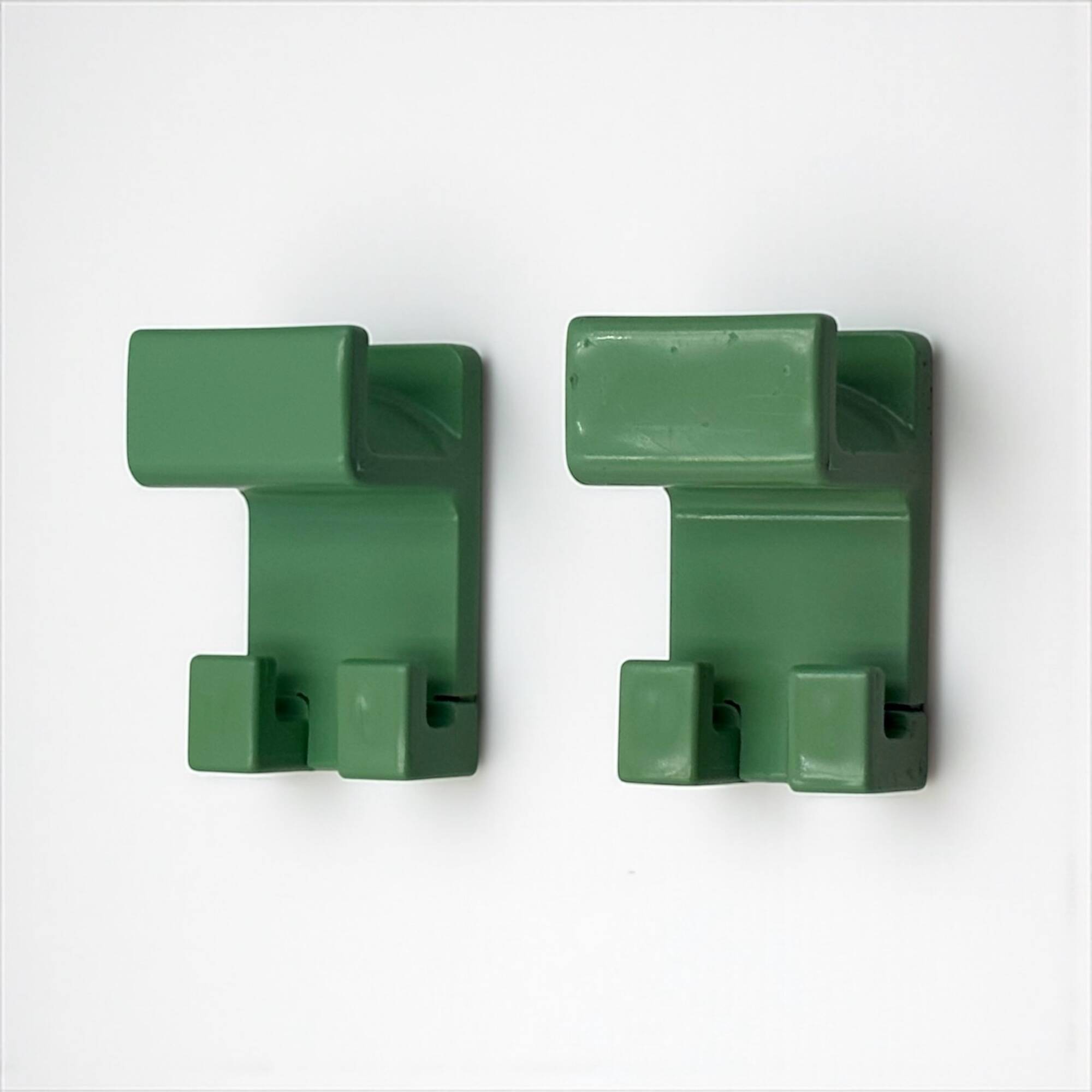 Teal Green Olaf von Bohr Gedy Hooks, Italy 1970s – Space Age Design