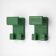 Teal Green Olaf von Bohr Gedy Hooks, Italy 1970s – Space Age Design