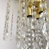 Vintage Italian waterfall chandelier with tassels