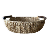 Large basket made of woven water hyacinth