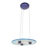Luminaire suspension Aurora blue Arteluce1982