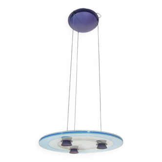 Aurora blue pendant light Arteluce1982