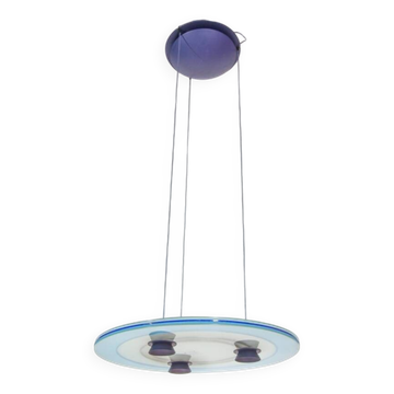 Luminaire suspension Aurora blue Arteluce1982