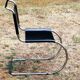 Lot de 4 chaises design Mies Van Der Rohe, édition années 80
