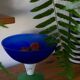 Fruit dish, fruit bowl, standing bowl, Gunnel Sahlin x Kosta Boda, Sweden