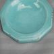 Octagonal blue-green ceramic pot and pouch Lifas / Alice Sordet-Bonifas (1902-1975)