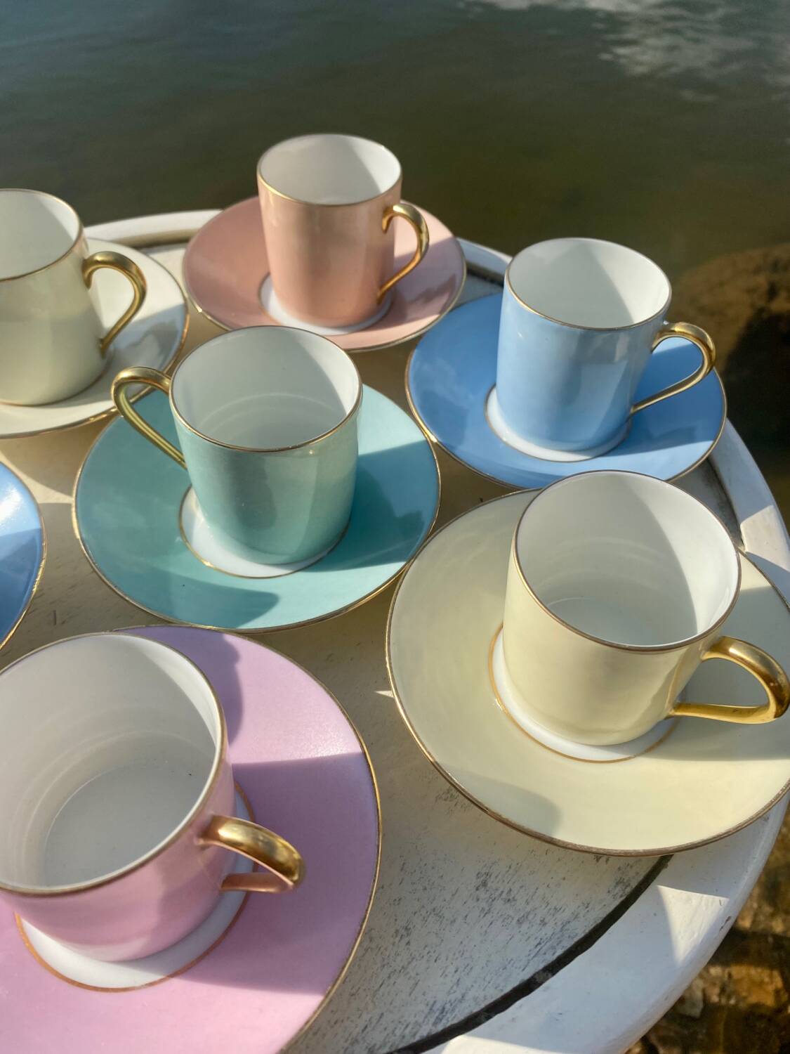 Raynaud et Co multicolor coffee cup set