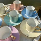 Raynaud et Co multicolor coffee cup set