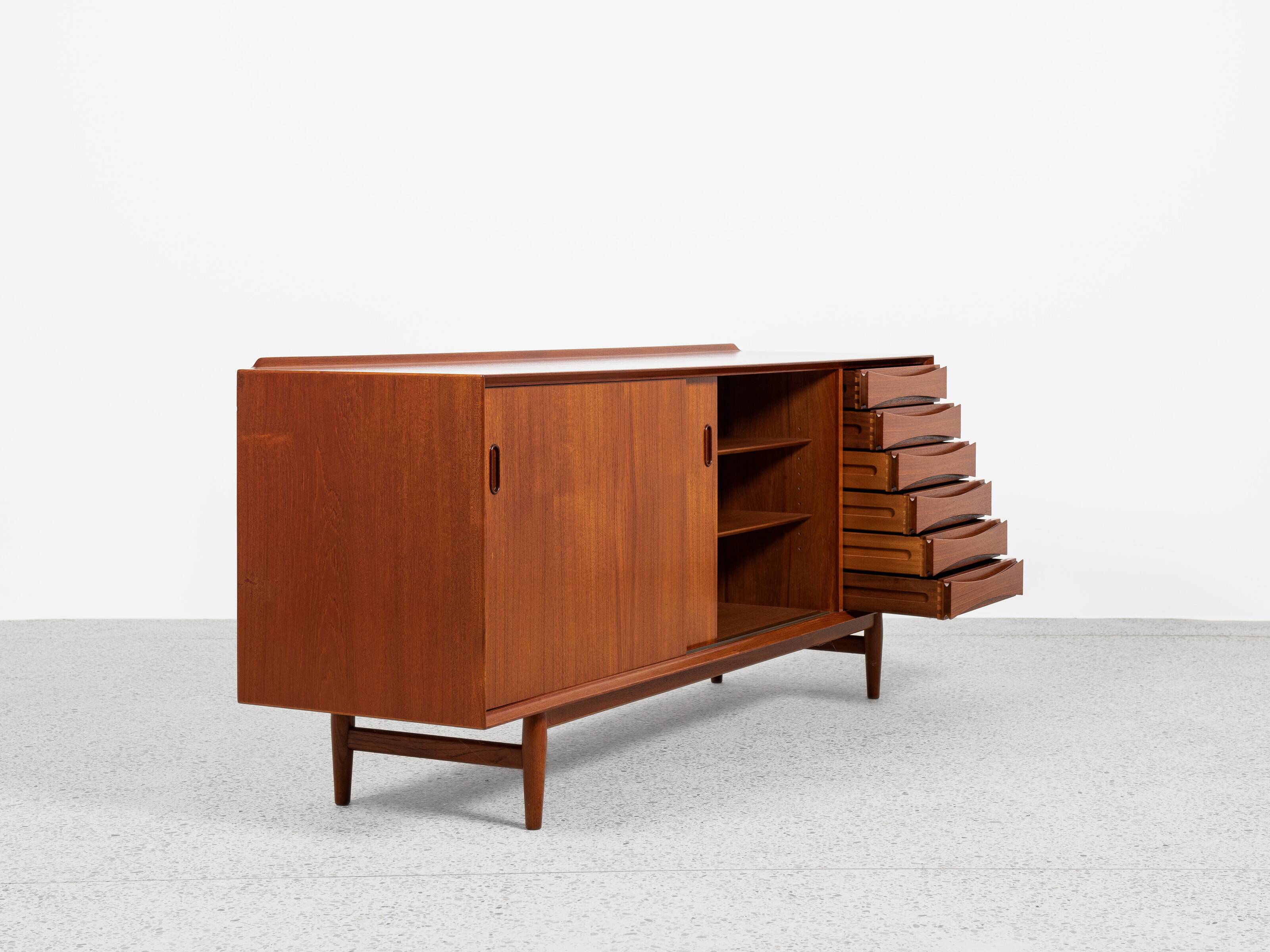 Midcentury Danish sideboard OS29 in teak by Arne Vodder for Sibast 1960s
