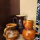 Trio de pichets en céramique émaillée vintage