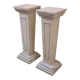 Pair of louis xvi style alabaster columns