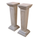 Pair of louis xvi style alabaster columns