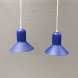 Two minimalist hanging lamps designed by Claus Bonderup and Torsten Thorup and produced by Nordlux