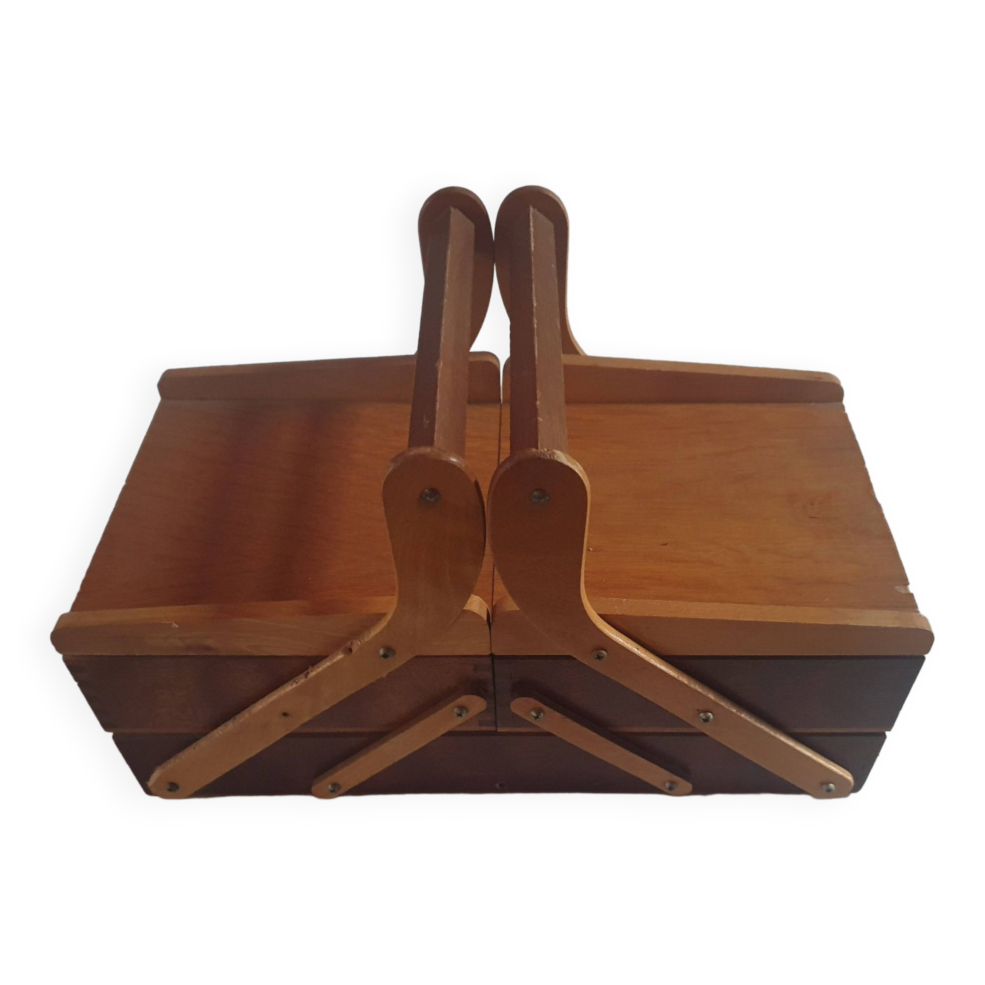 Boîte a couture en bois vintage