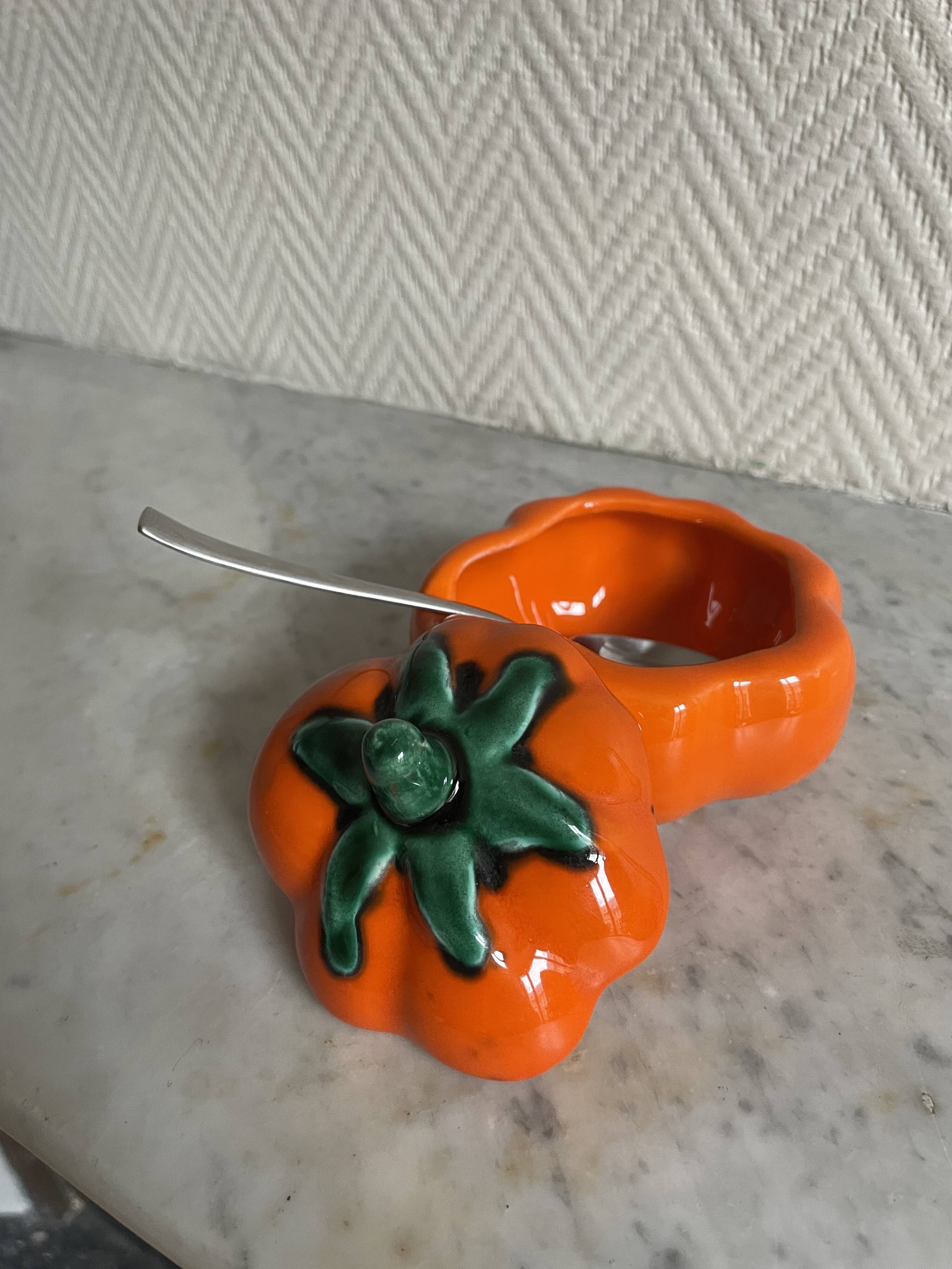 Ceramic tomato or pumpkin Vallauris