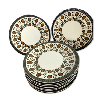 Boch dessert plates 1966
