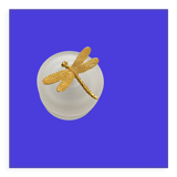 Jewelry box with dragonfly lid
