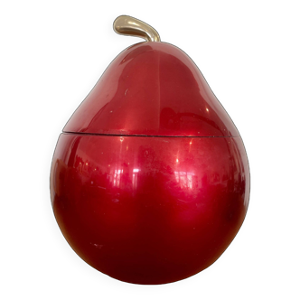 Poire à glaçons XL en métal rouge années 70