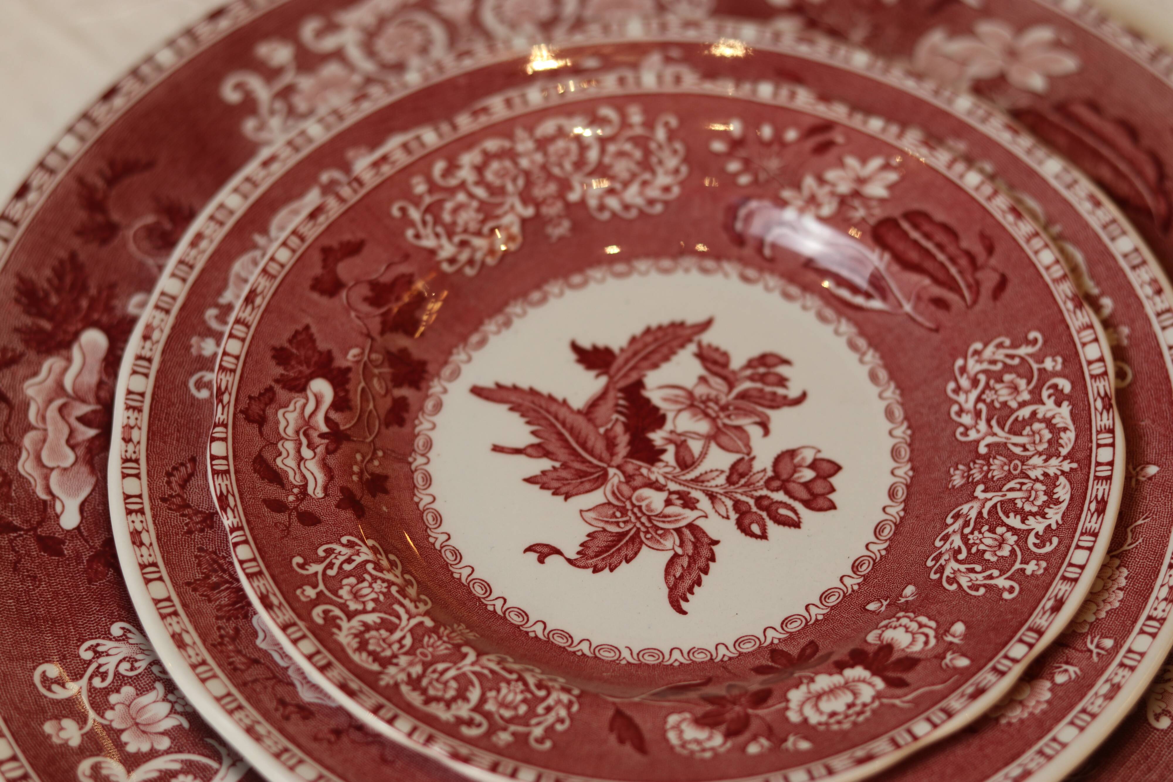 Service Spode « Pink Camilla » de 90 pièces, des années 1950