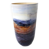 Vase en verre signé