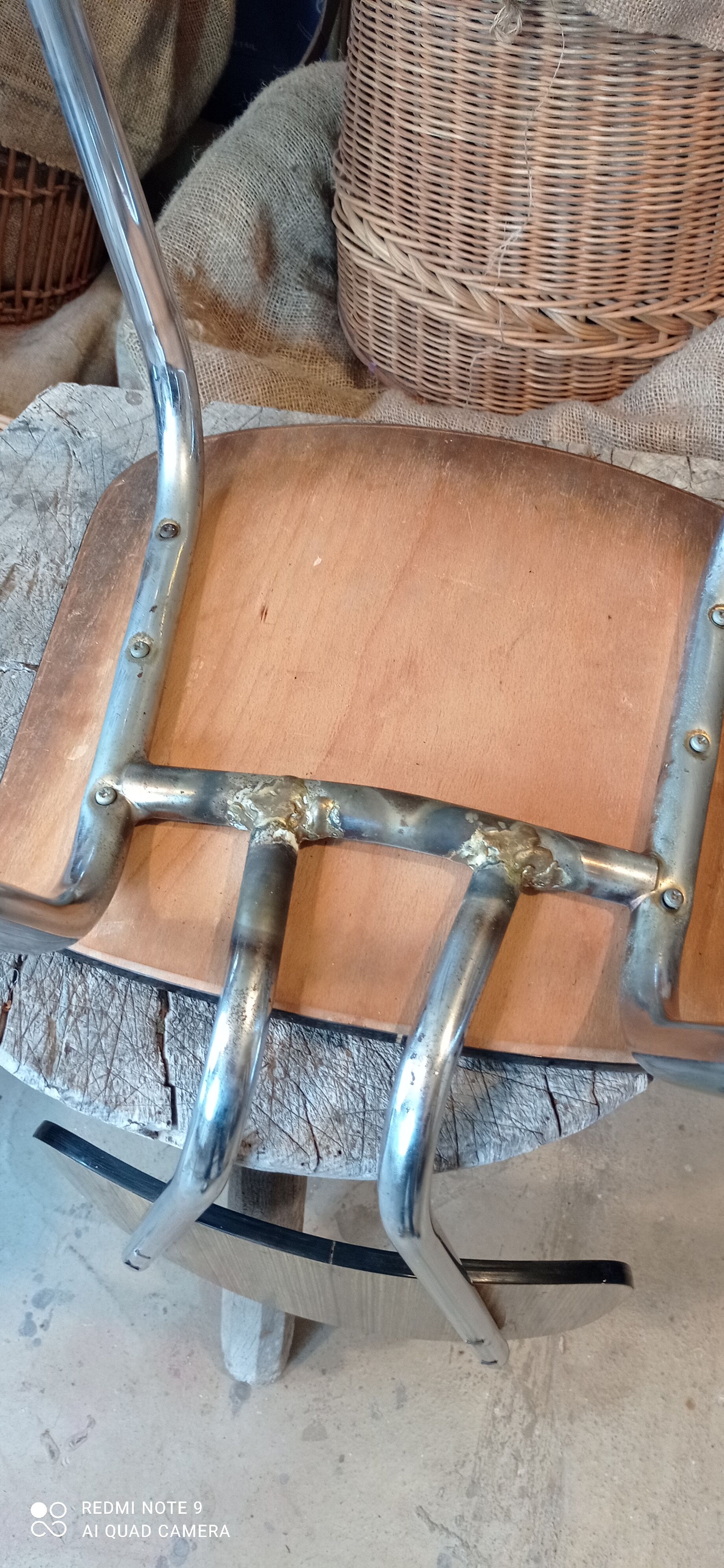Lot chairs year 60 formica