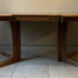 Baumann teak table in Scandinavian style circa 1960 extendable