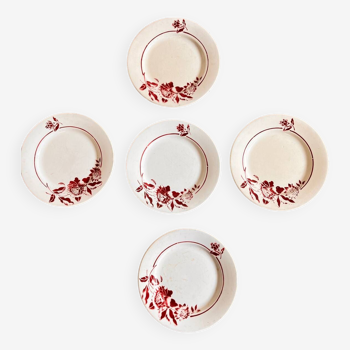 5 assiettes digoin dandy