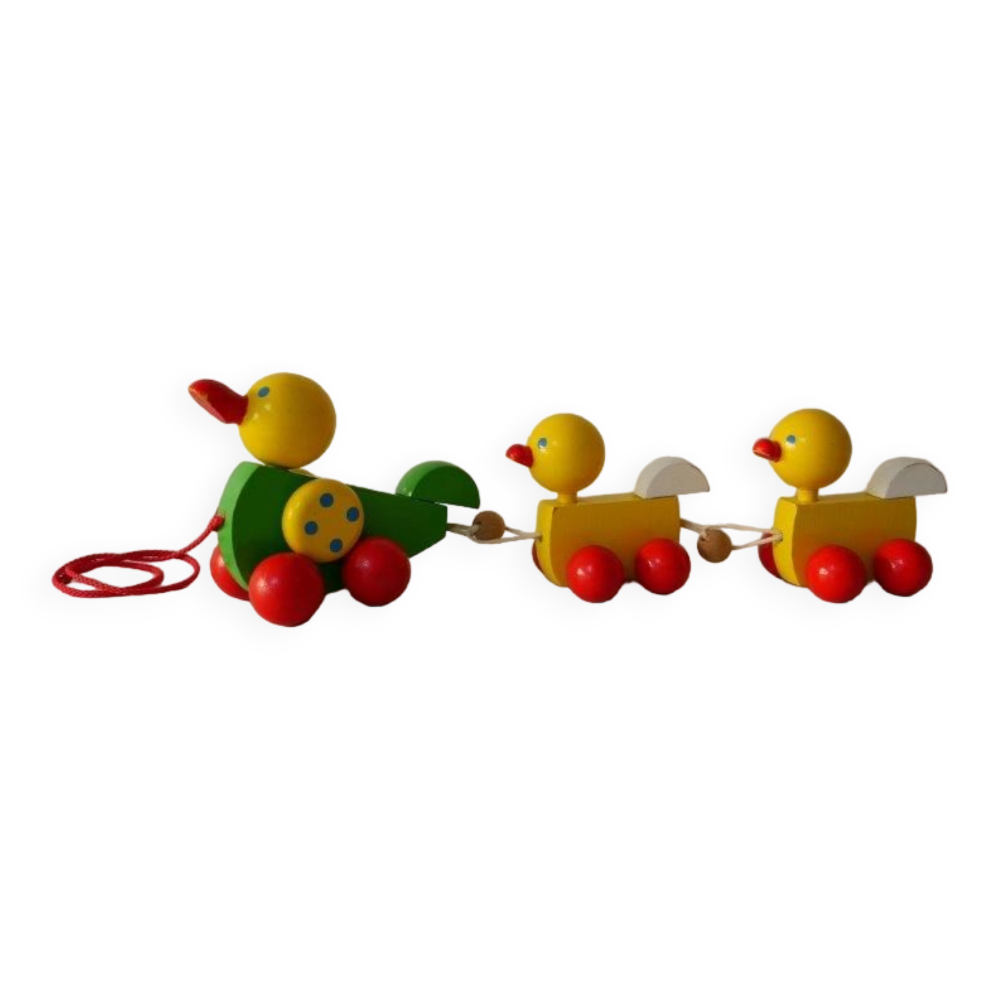 Pulling wooden ducks