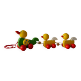 Pulling wooden ducks