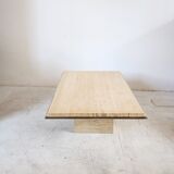 Travertine coffee table