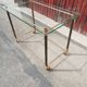 Brass and glass coffee table