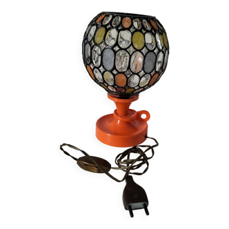 Lamp: Richard Essig lamp base + stained glass globe