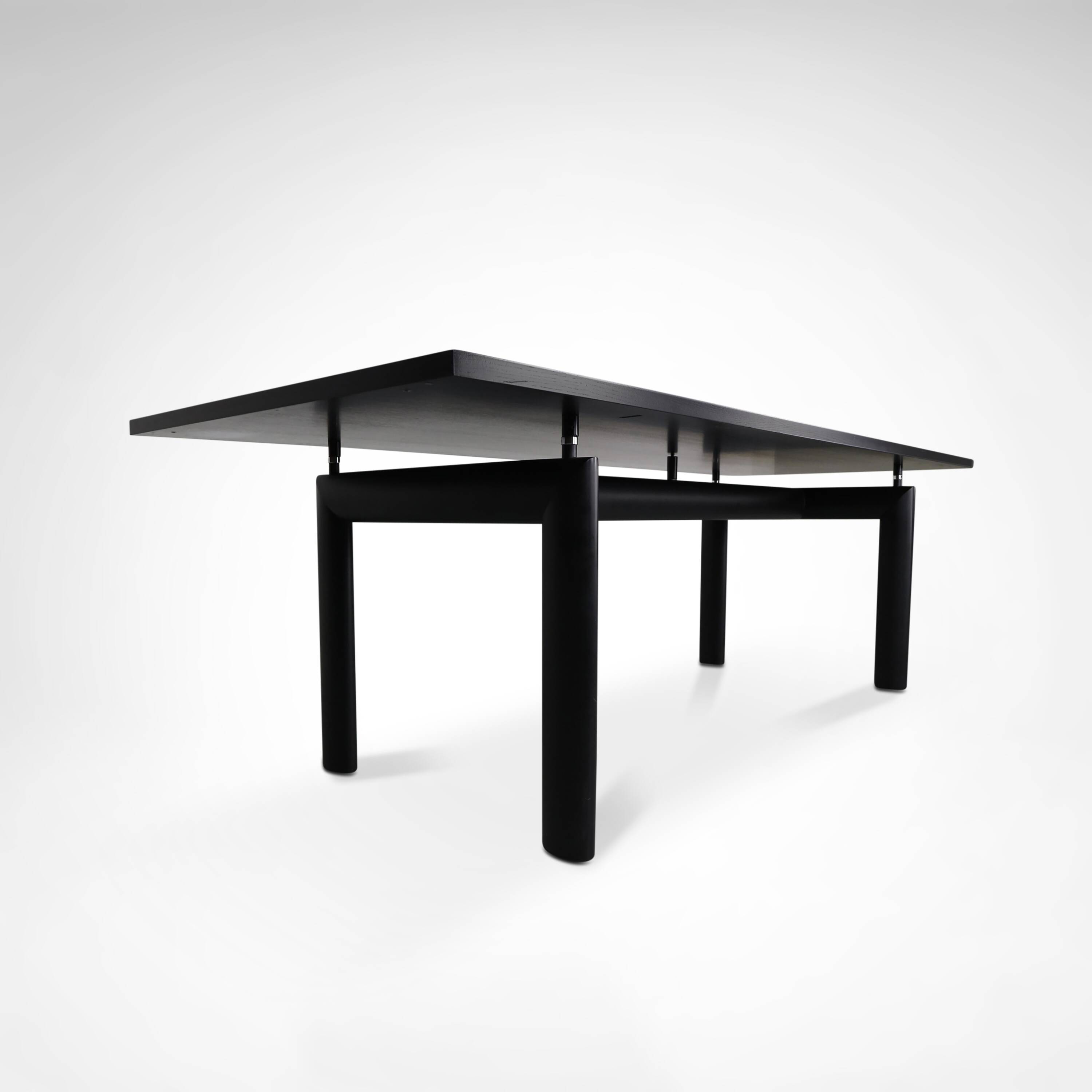 Early LC6 steel and wood dining table by Le Corbusier et al. for Cassina