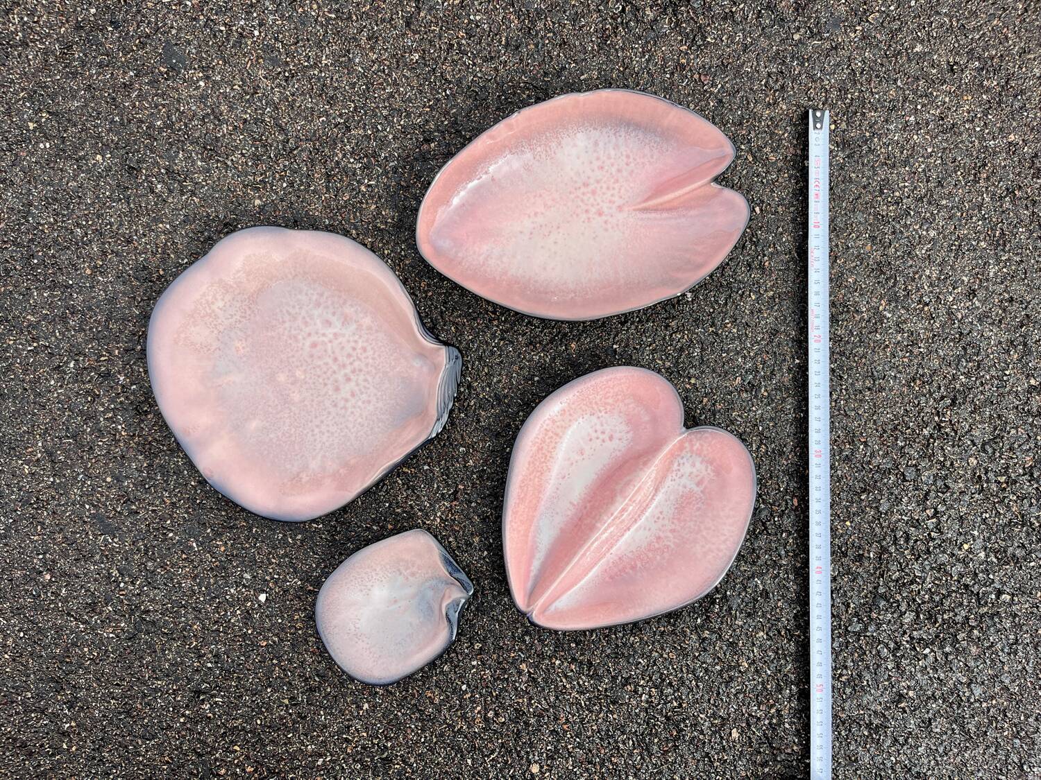 Pol Chambost ceramic dish set, 1960, seashell design