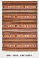 6x8 Red Blue Striped Vintage Kilim Rug  173x243Cm SK 33439