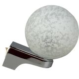 60s 70s Wall Lamp Globe Lamp Chrome & Glass German Space Age Design