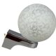 60s 70s Wall Lamp Globe Lamp Chrome & Glass German Space Age Design