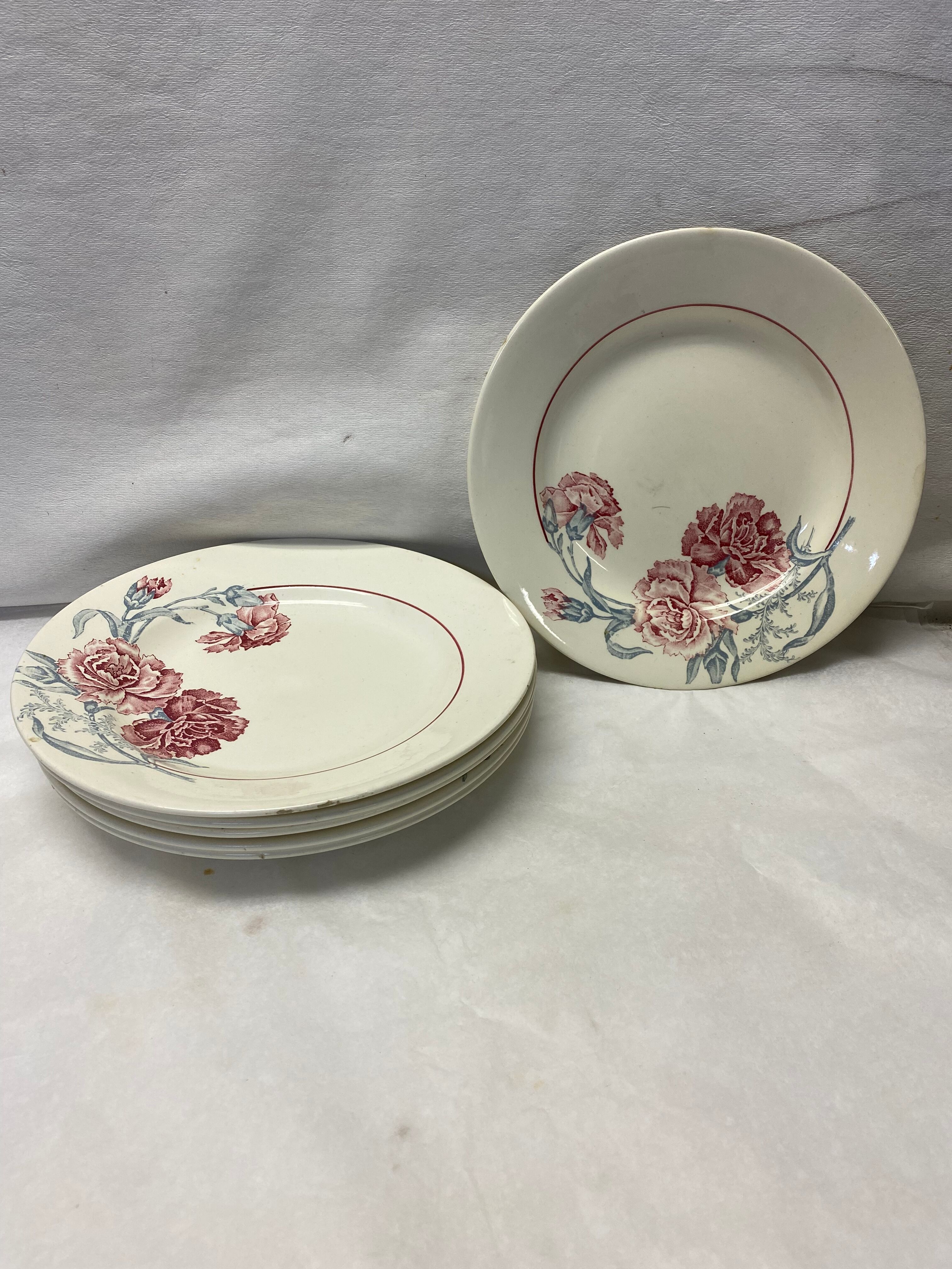 Set of 5 plates Saint Amand