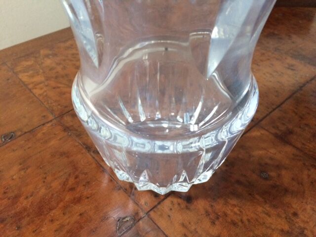 Baccarat vase cut crystal 1950