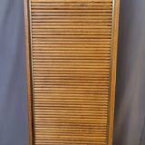 Filing cabinet with a curtain