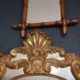 Console with mirror