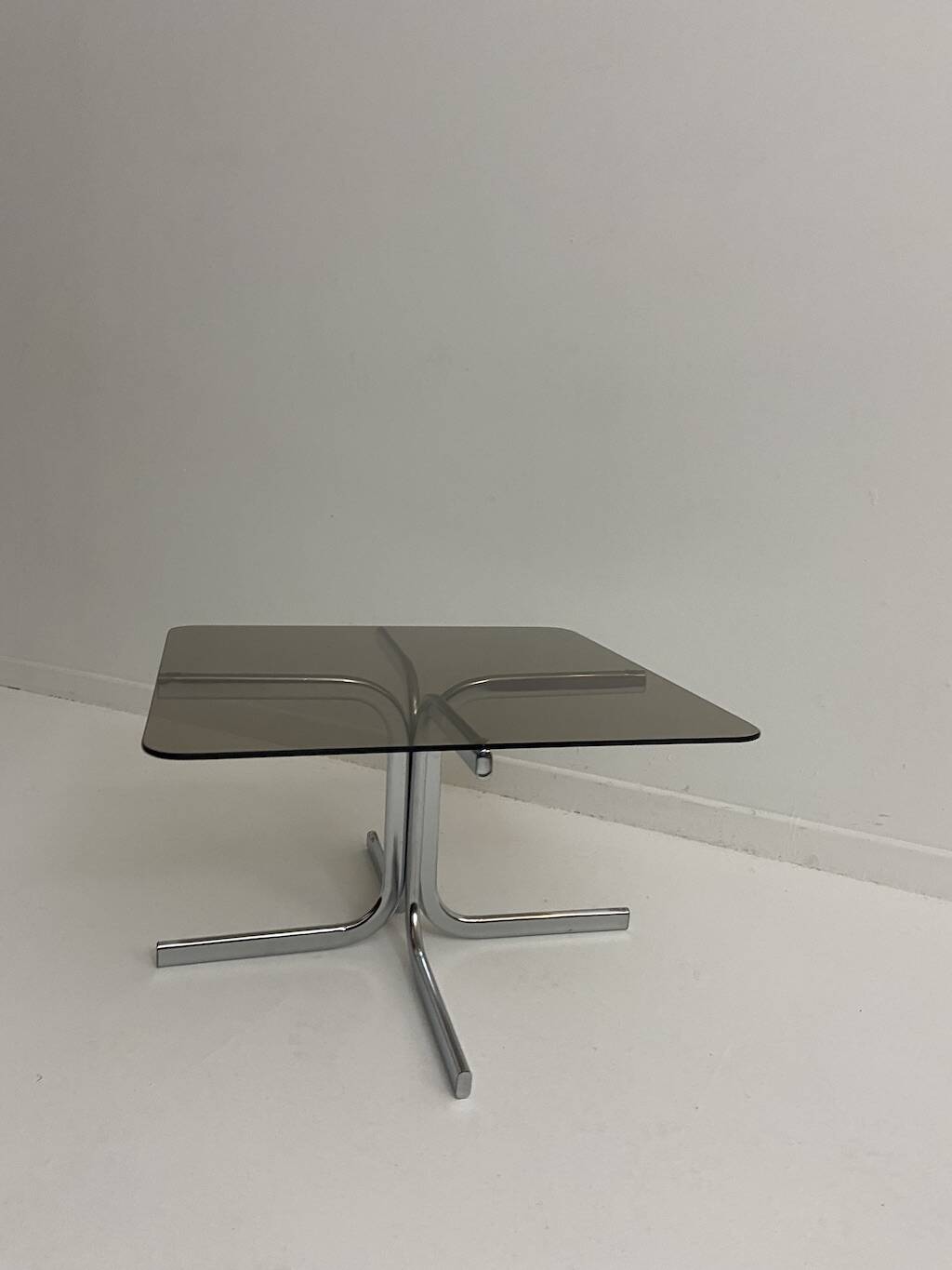 Vintage glass coffee table