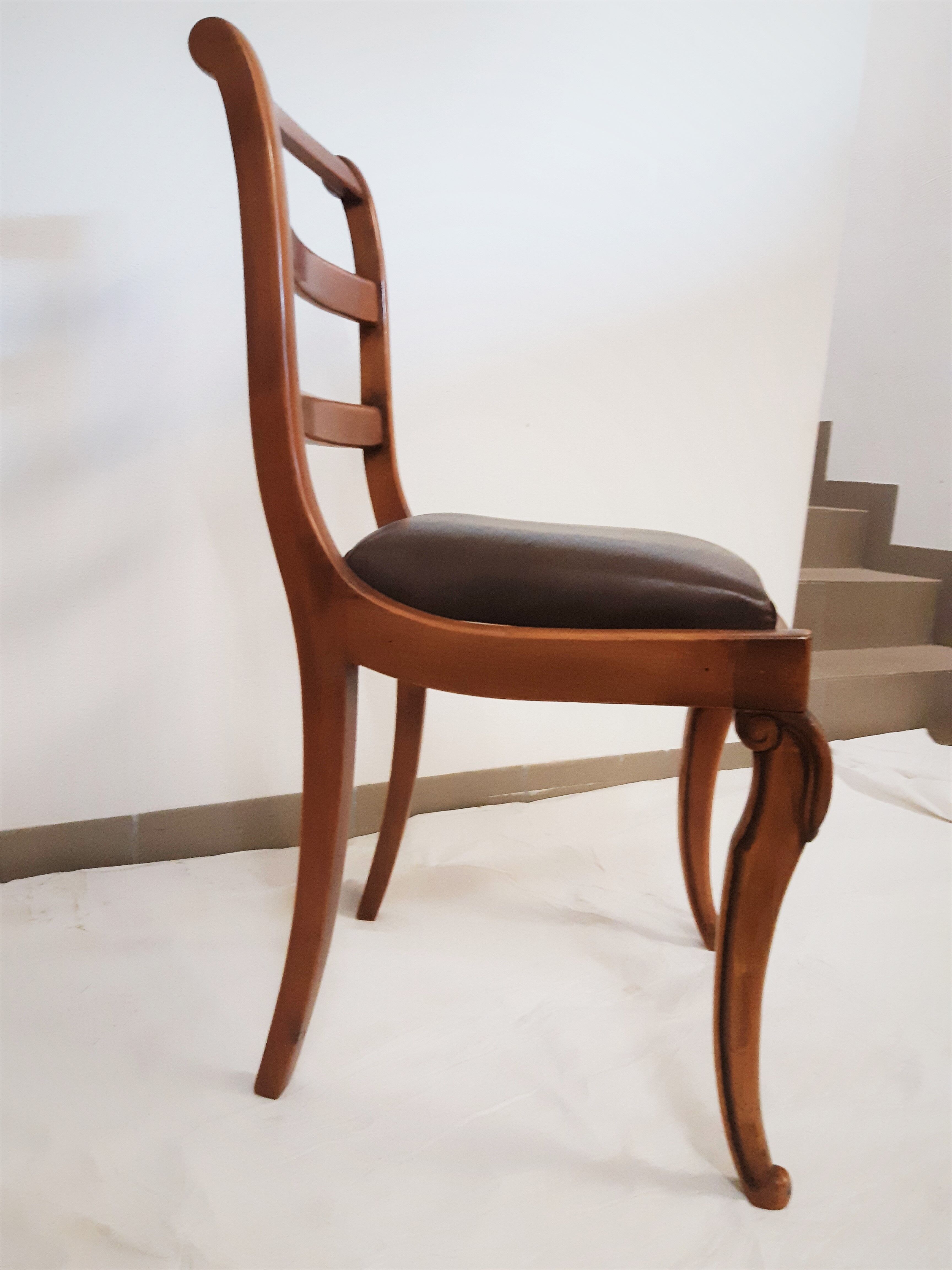 Set of 6 restored Restoration style chairs