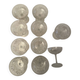 Crystal champagne glasses
