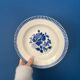 Vintage Luneville deep plate set model Évian – floral decoration