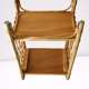 Chevet/table appoint/vintage bambou osier et chêne