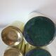 Danish mid century brass candleholders set of 2
