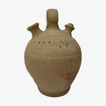 Ancient Provençal terracotta jug known as "Gargoulette"