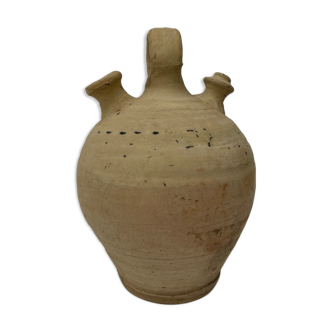 Ancient Provençal terracotta jug known as "Gargoulette"