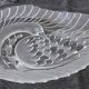 2 plats en verre cygne